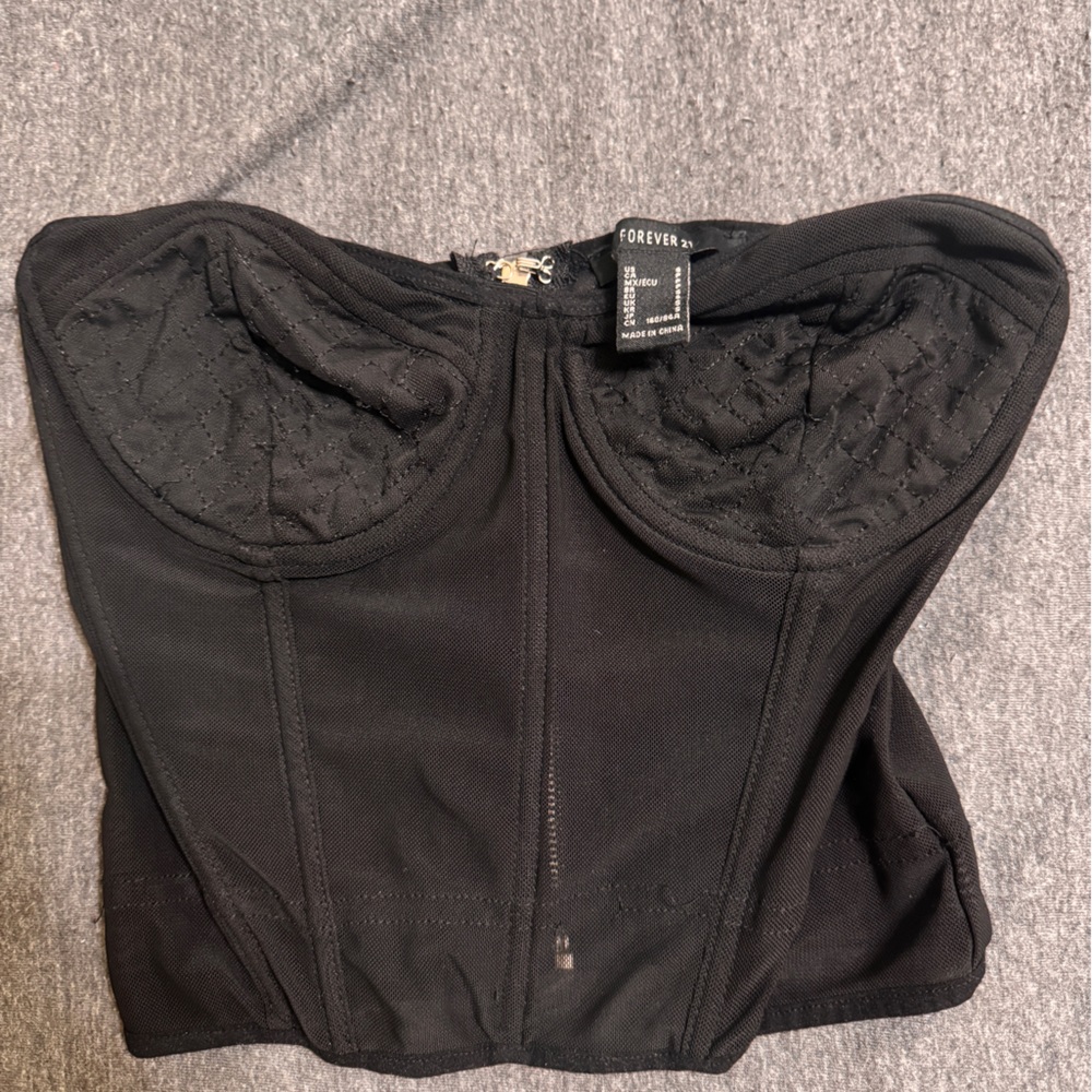 Forever 21 Black Corset Top